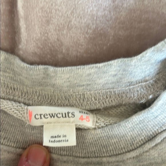 Crewcuts Gray NYC Kids Sweatshirt Size 4-5 - Picture 2 of 3